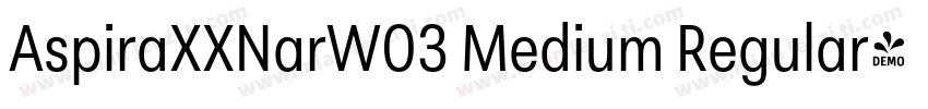 AspiraXXNarW03 Medium Regular字体转换